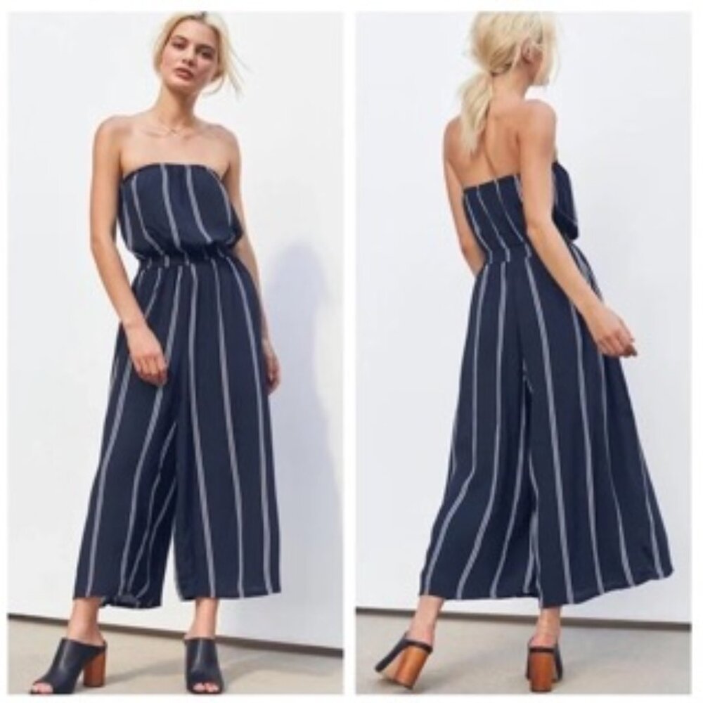 Silence and Noise Gauzy Strapless Jumpsuit